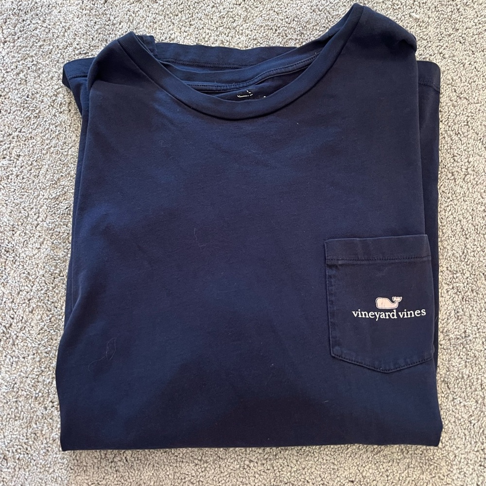 Vineyard Vines Navy Crewneck Tee